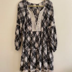 Free People plaid dress